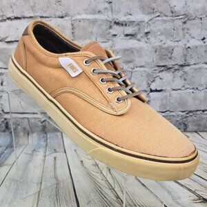 FMS Endo Low Skateboard Sneakers Men's Size 13 Canvas Skate Shoes Beige 104733